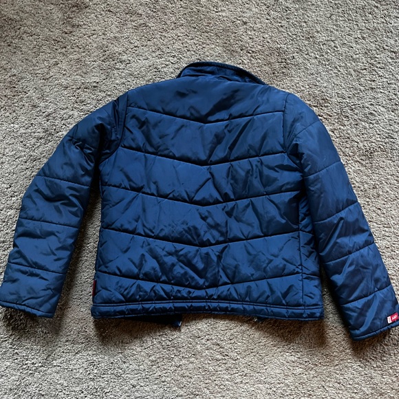 Abercrombie & Fitch Navy Blue Puffer Jacket - Picture 4 of 4